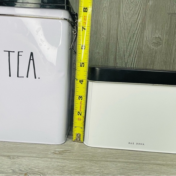 Rae Dunn Tin Recipe Box w/ 24 Cards sealable flour & tea decorative containers - Picture 9 of 16